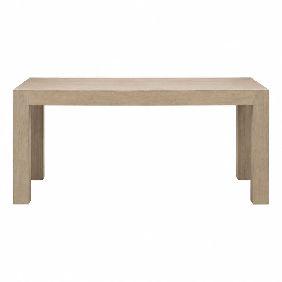 Light Oak Wood Rectangular Console Table