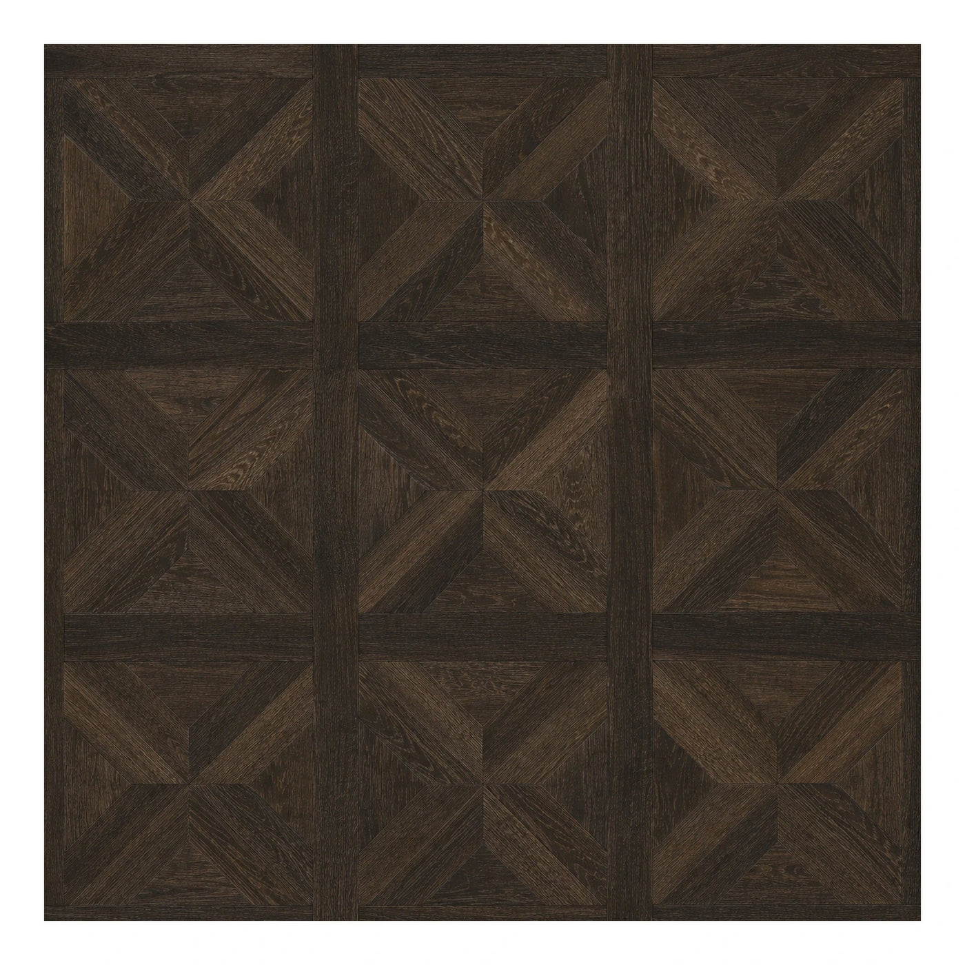 Dark Wood Geometric Parquet Flooring Panel