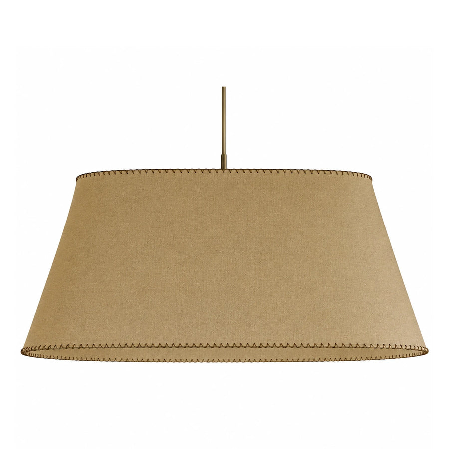 Beige Fabric Drum Pendant Light Shade