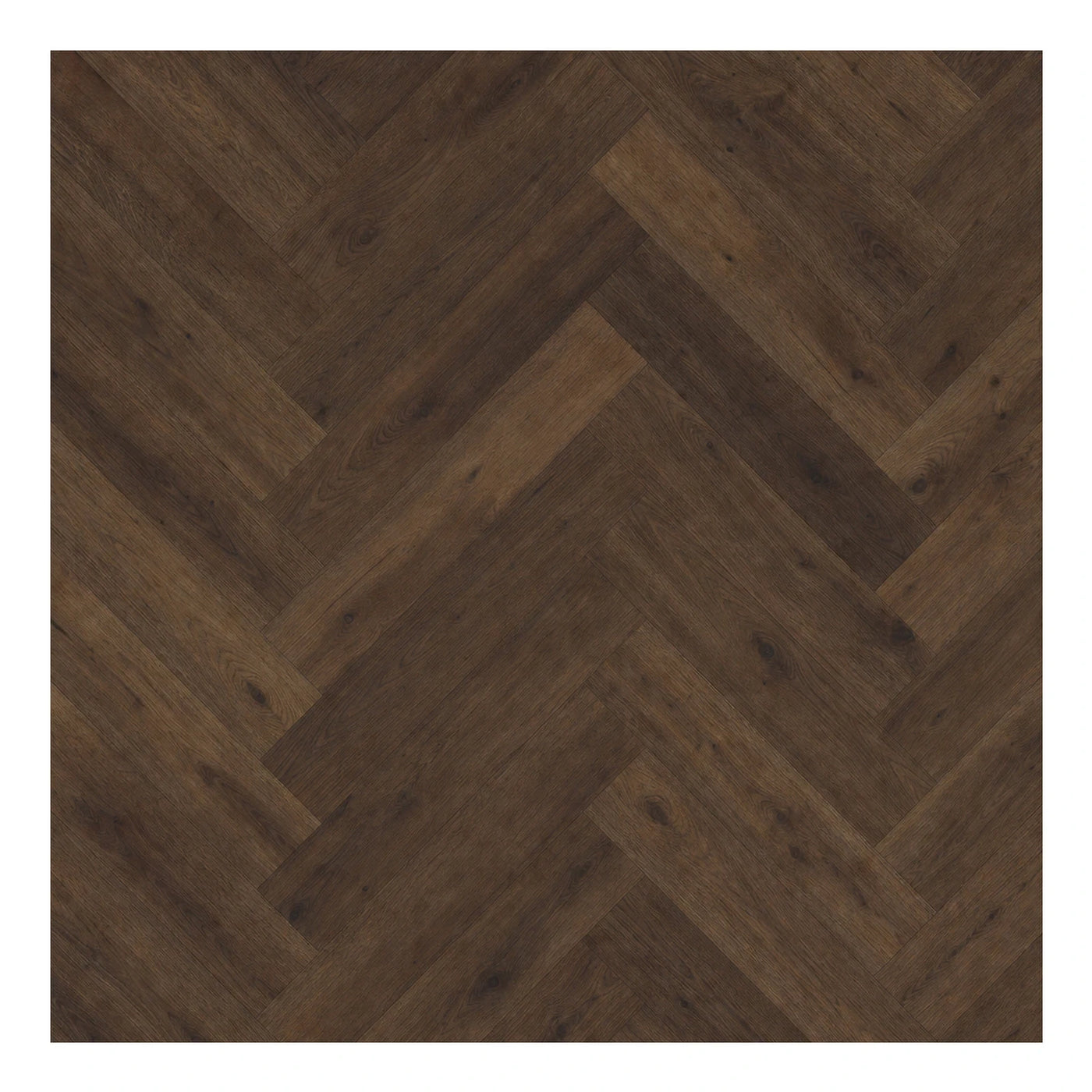 Dark Brown Herringbone Wood Flooring Planks