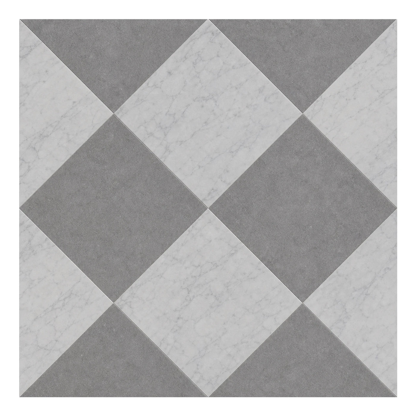 Grey and White Marble Pattern Floor Tiles