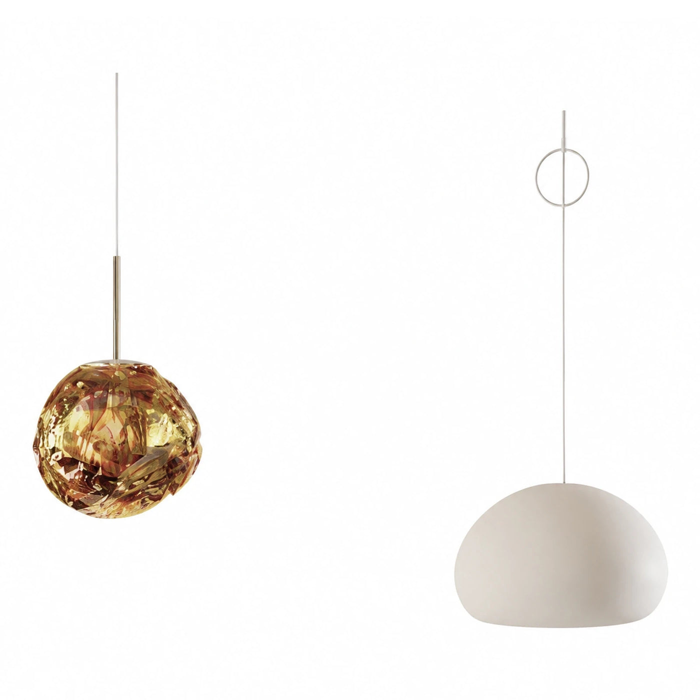 Modern Glass and Metal Pendant Lights