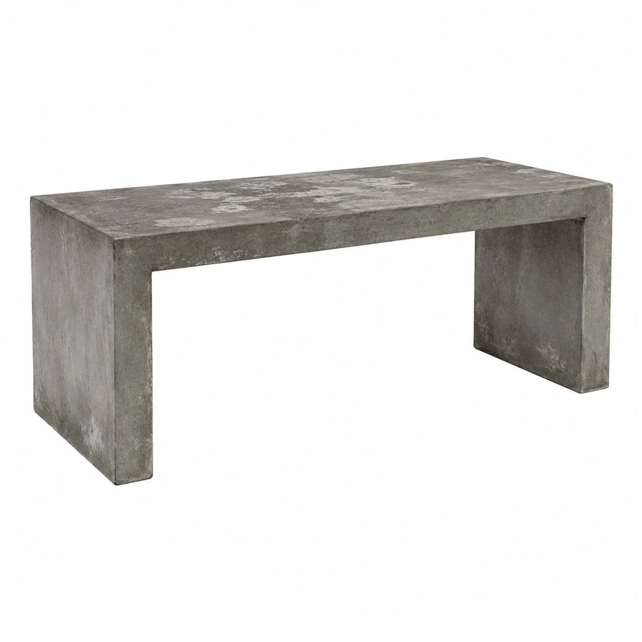 Grey Concrete Console Table with Waterfall Legs