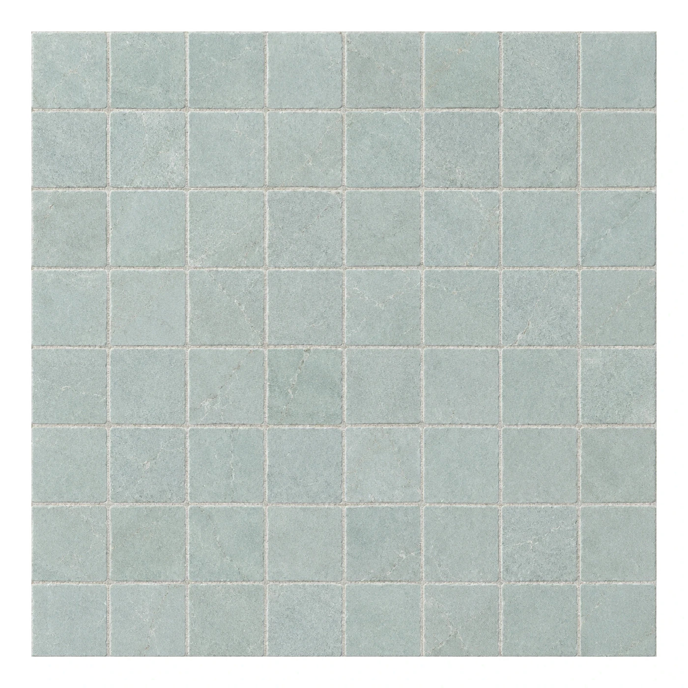 Light Blue Square Mosaic Stone Floor Tiles
