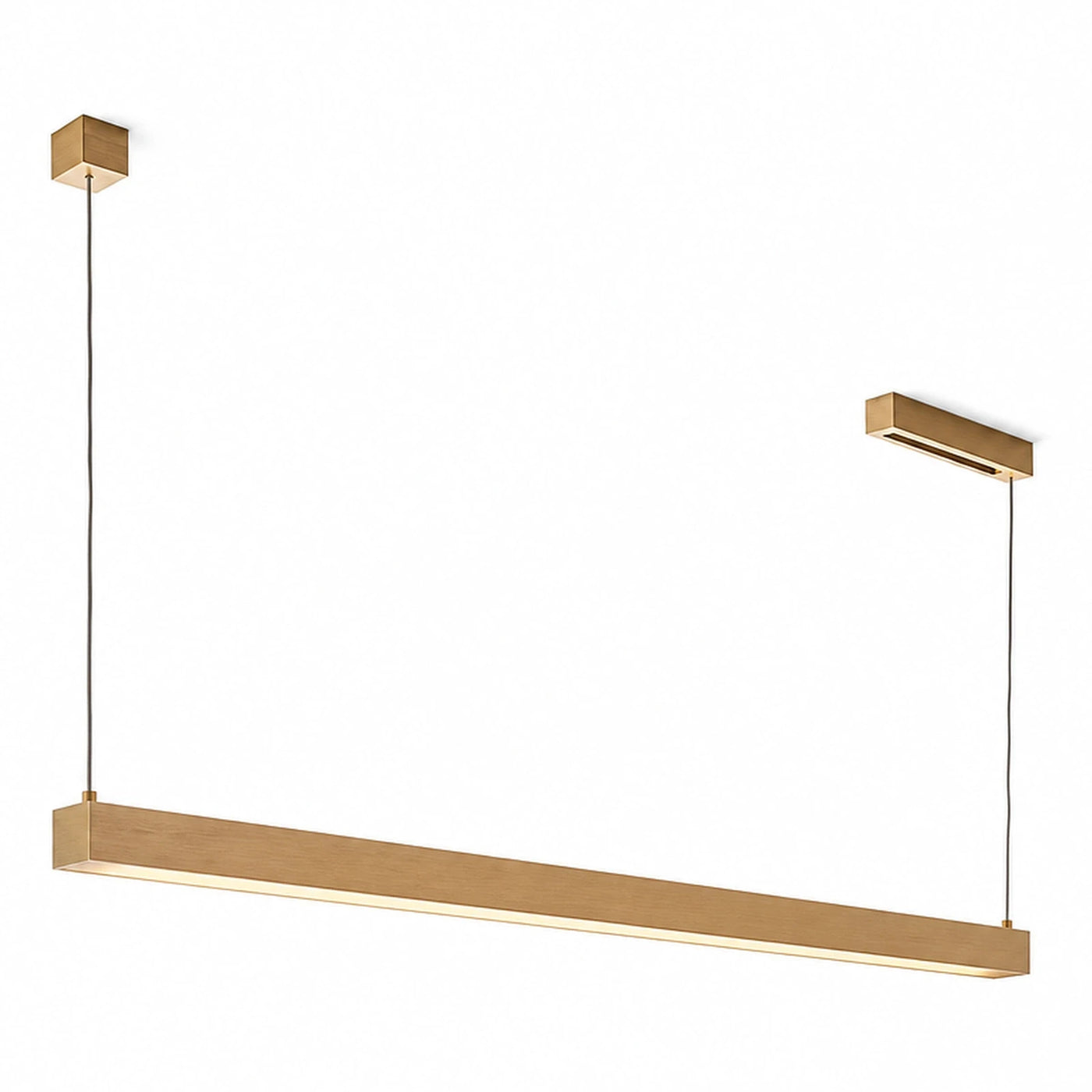 Gold Linear LED Pendant Light Fixture