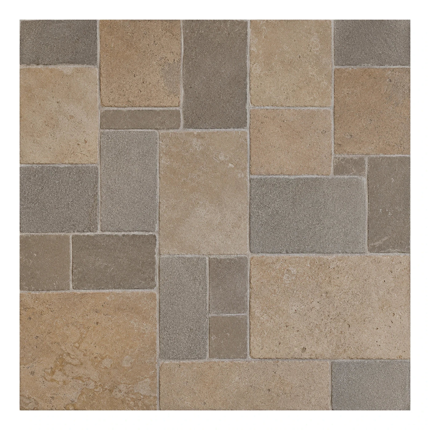 Mixed Color Stone Floor Tiles Pattern
