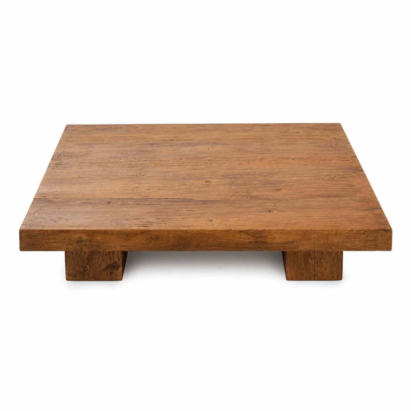 Rustic Solid Wood Square Coffee Table