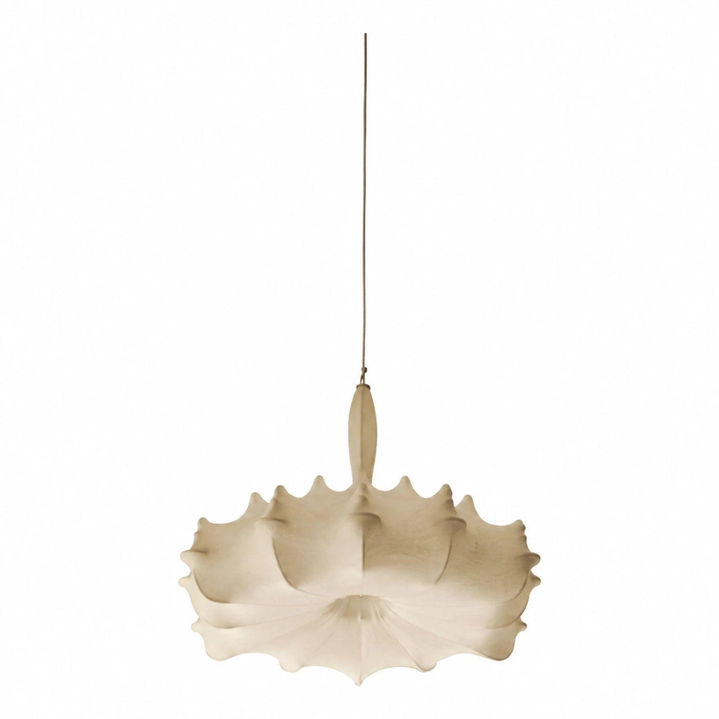 Cream Scalloped Pendant Light Fixture