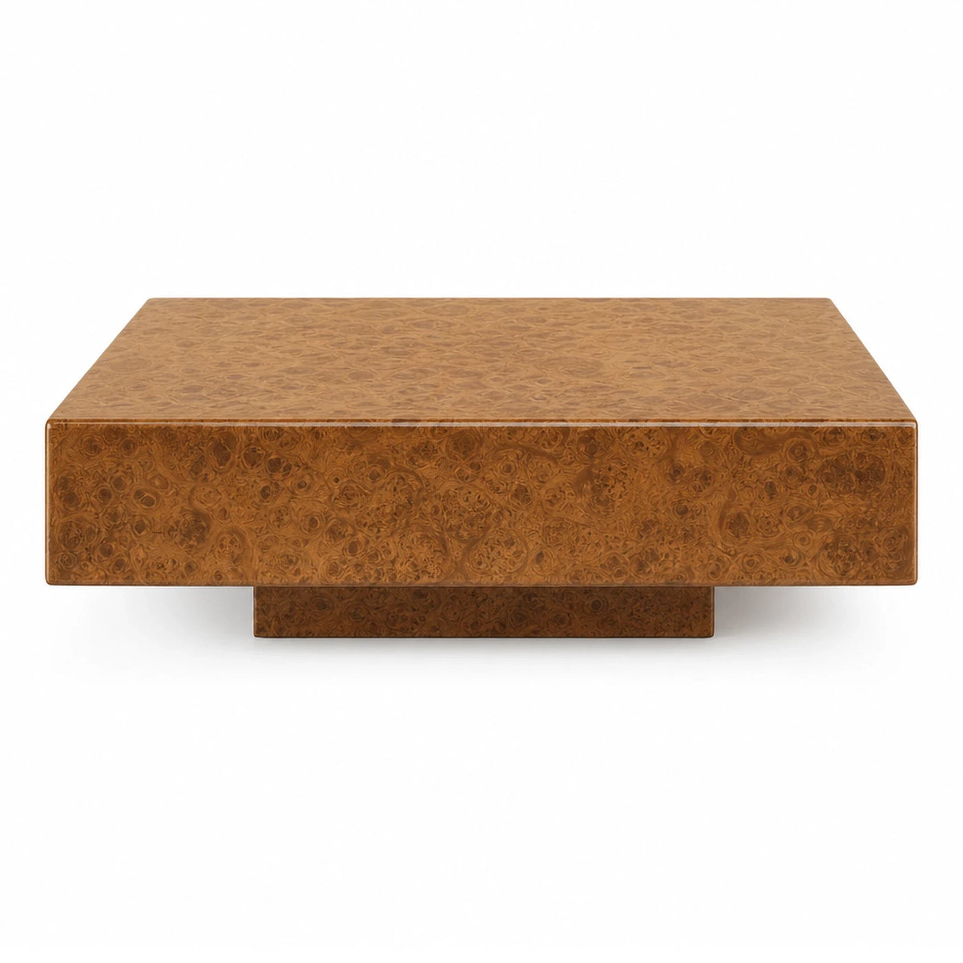 Burl Wood Rectangular Coffee Table