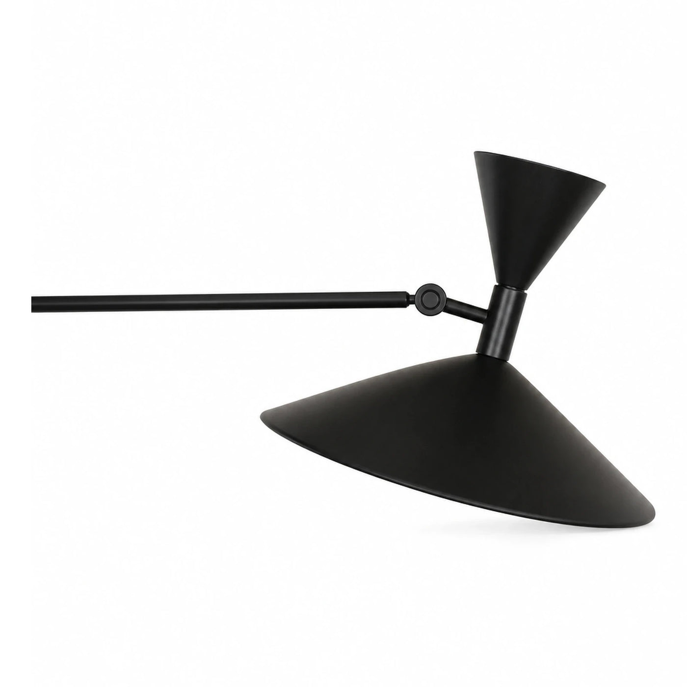 Black Adjustable Swing Arm Wall Sconce