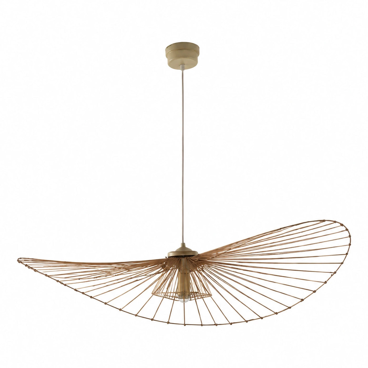 Gold Wire Frame Pendant Light Fixture