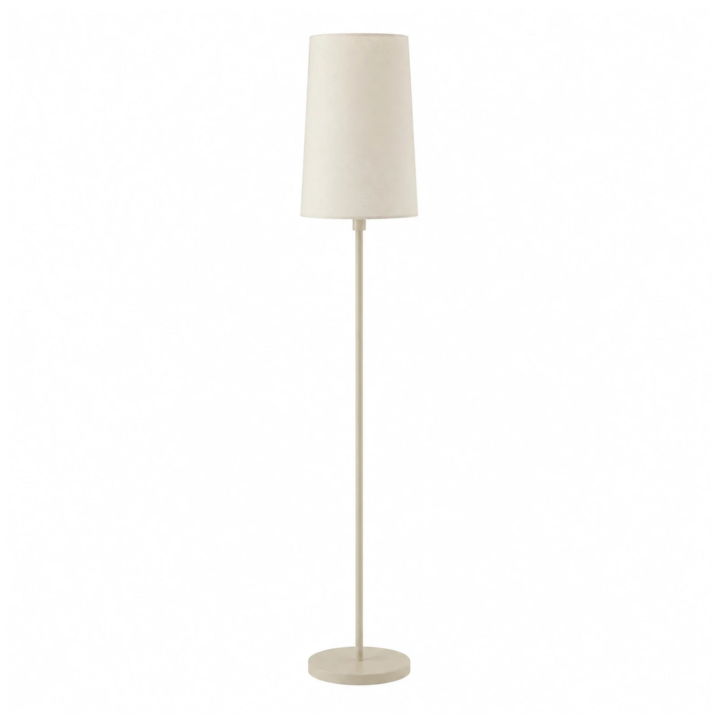 Cream Fabric Shade Slim Floor Lamp