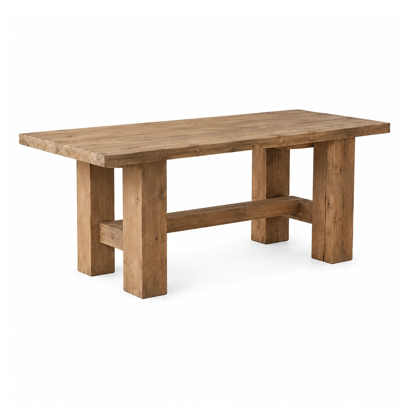 Rustic Solid Wood Rectangular Dining Table