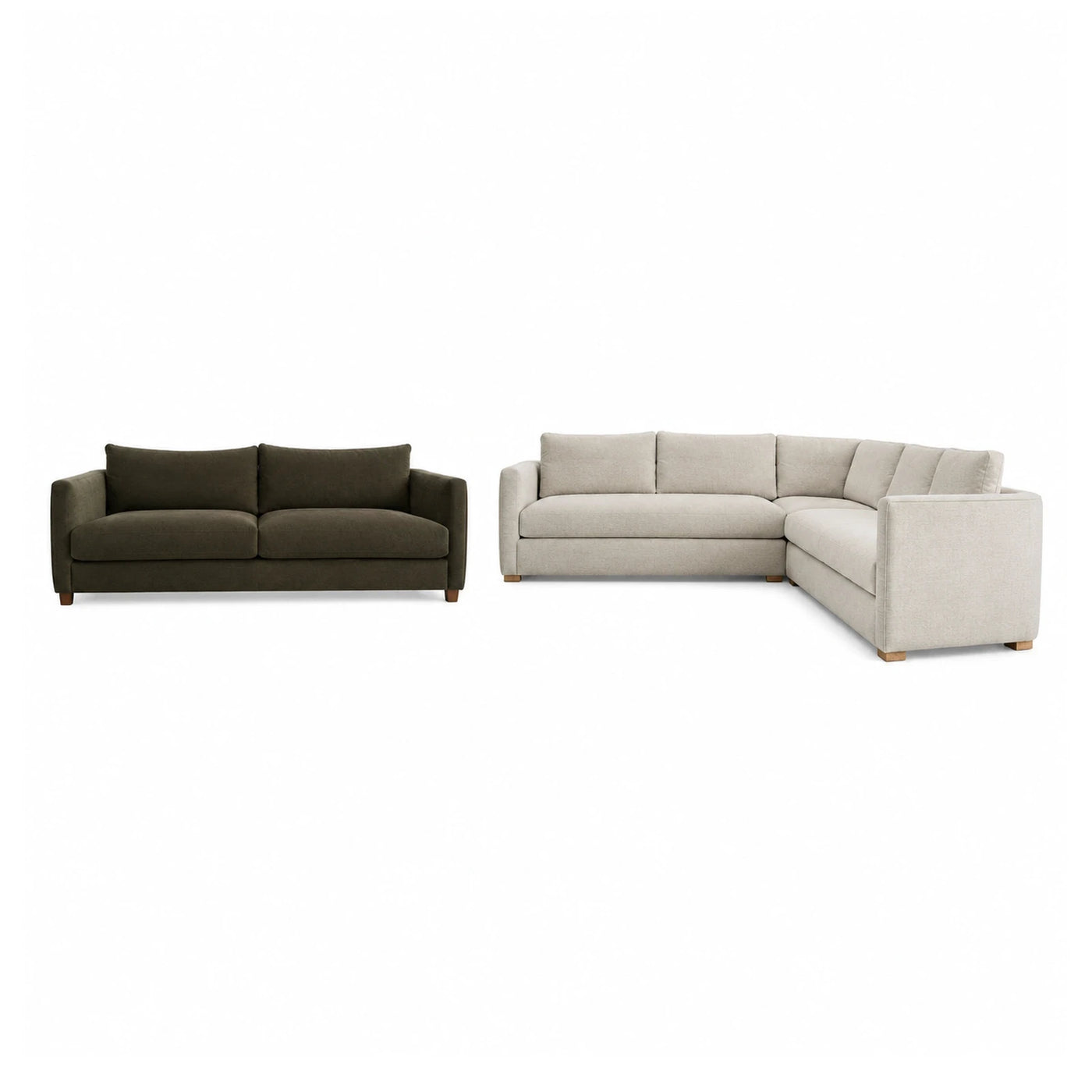 Modern Fabric Sofa and Sectional Set