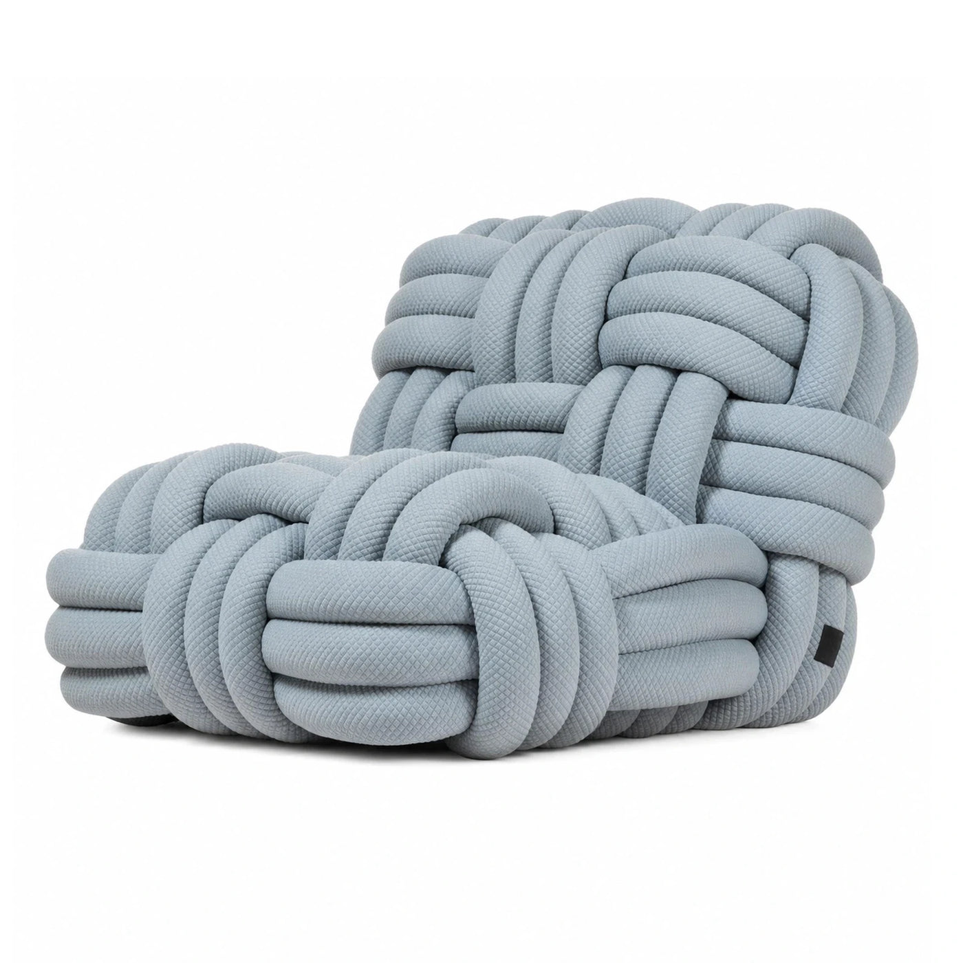 Light Blue Knotted Rope Armchair