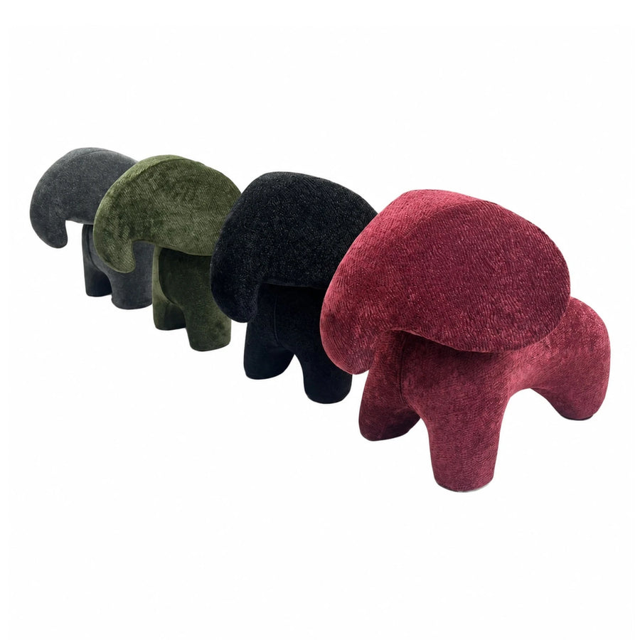 Mushroom Shaped Velvet Stool in Multiple Colors