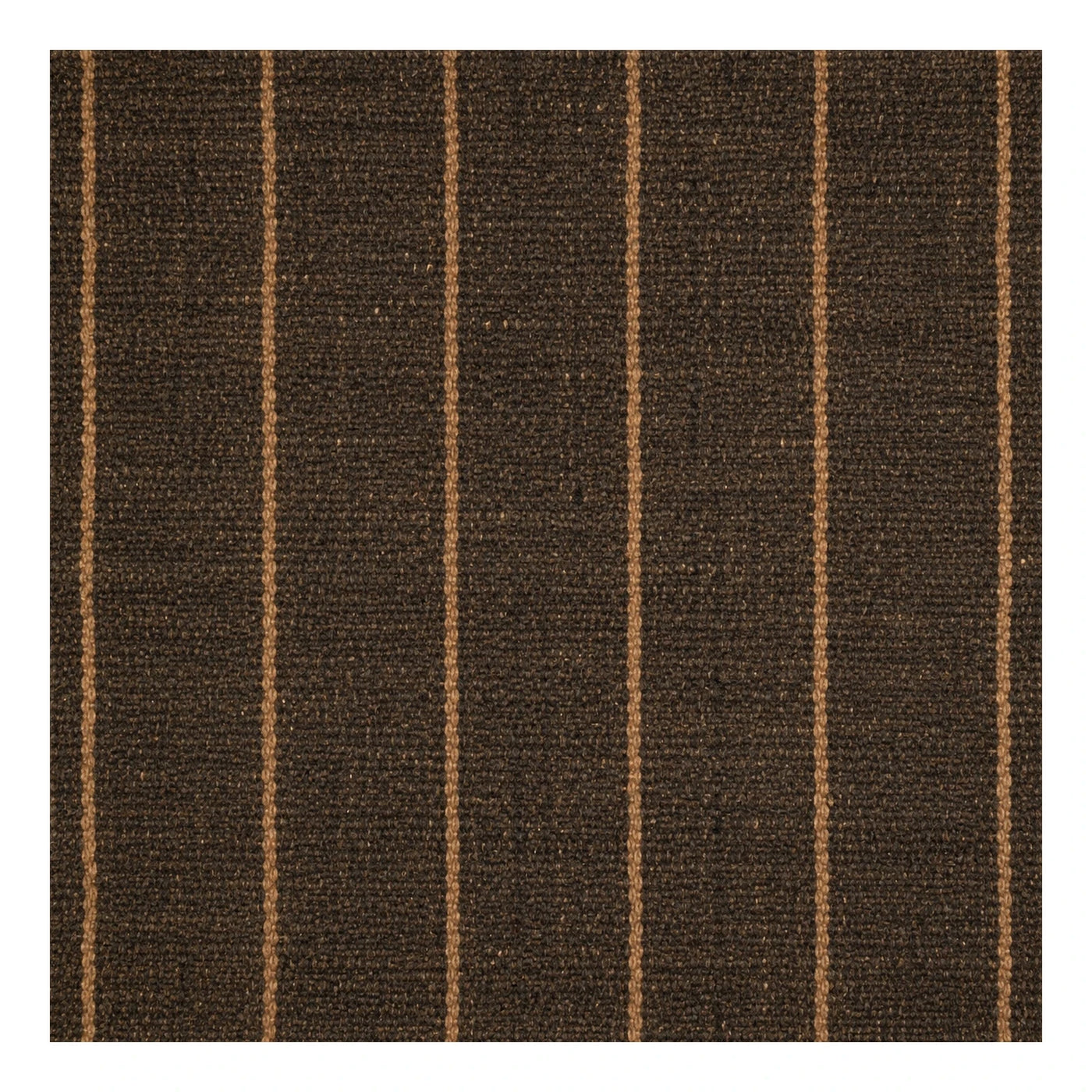 Brown Striped Woven Area Rug