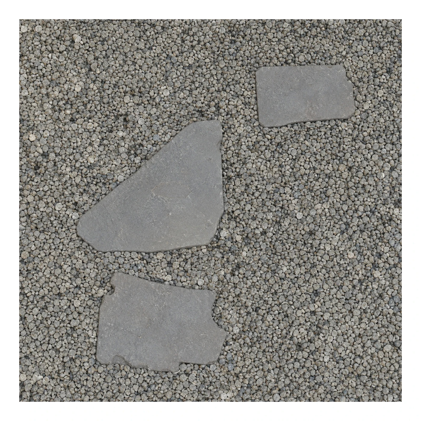 Grey Stone Floor Tiles with Pebble Texture