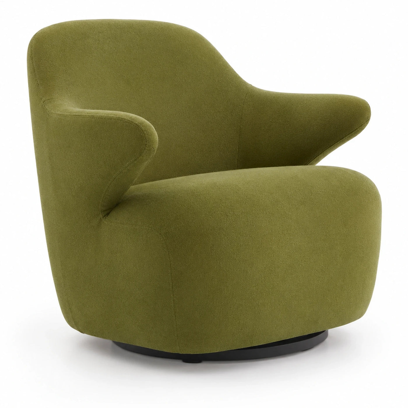 Green Velvet Swivel Lounge Chair