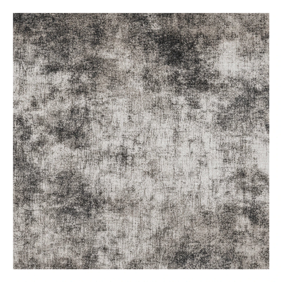 Abstract Grey Distressed Area Rug