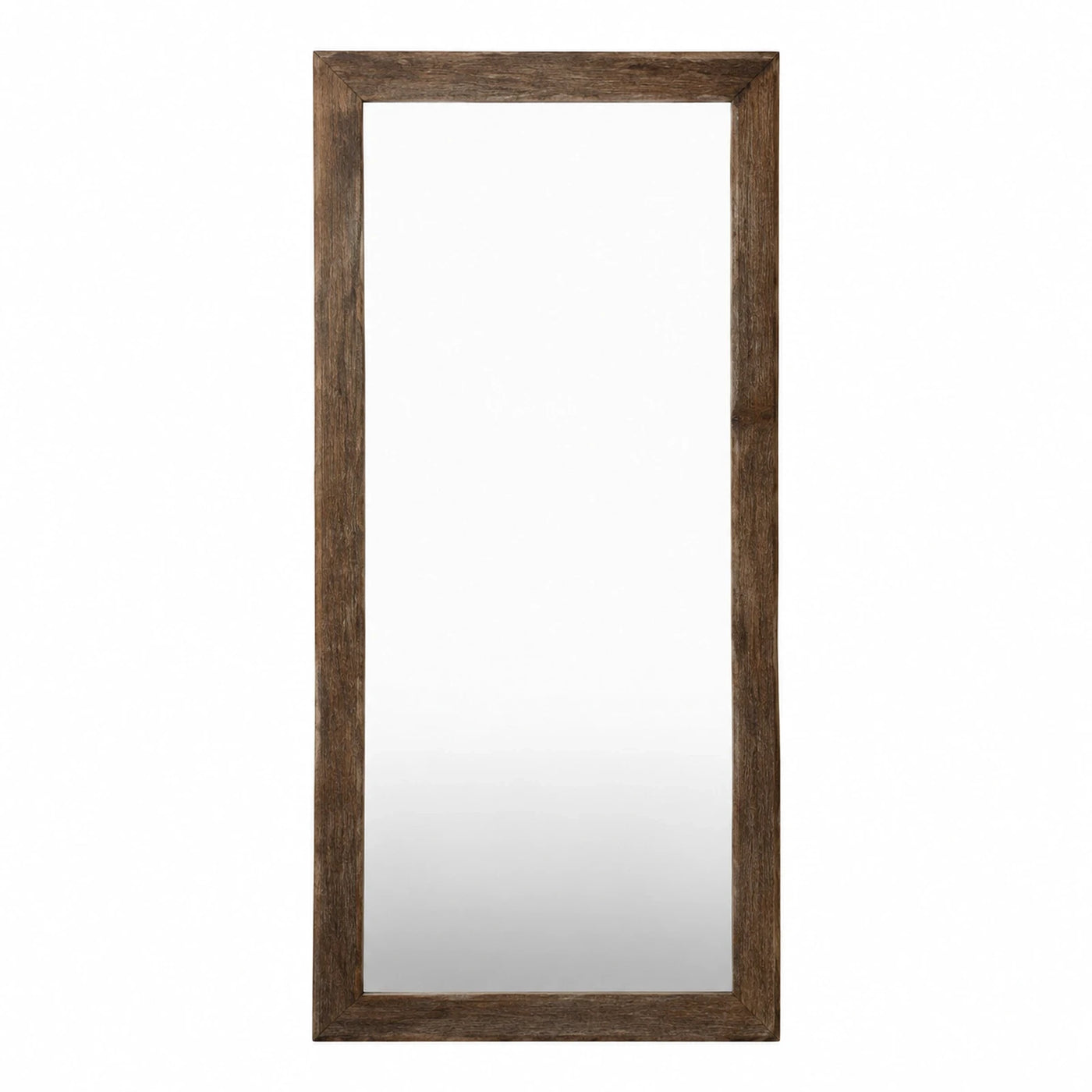 Rustic Wood Framed Full Length Wall Mirror