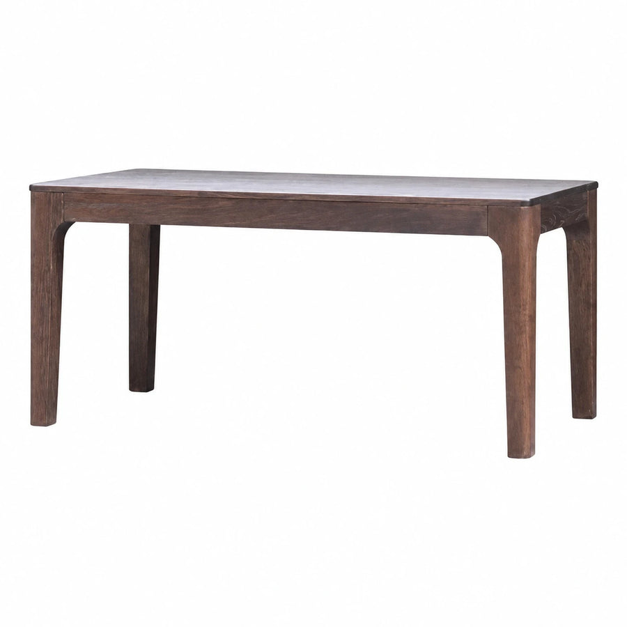 Dark Wood Rectangular Dining Table