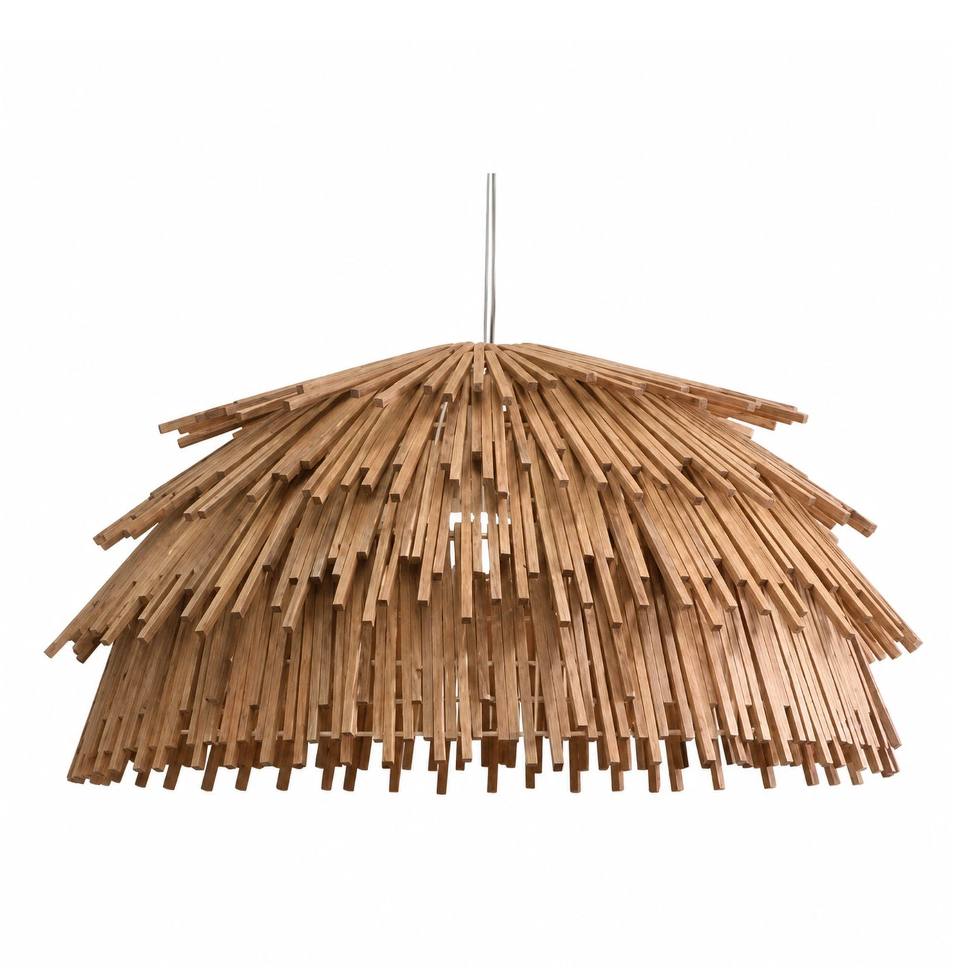 Wooden Slatted Pendant Light Shade