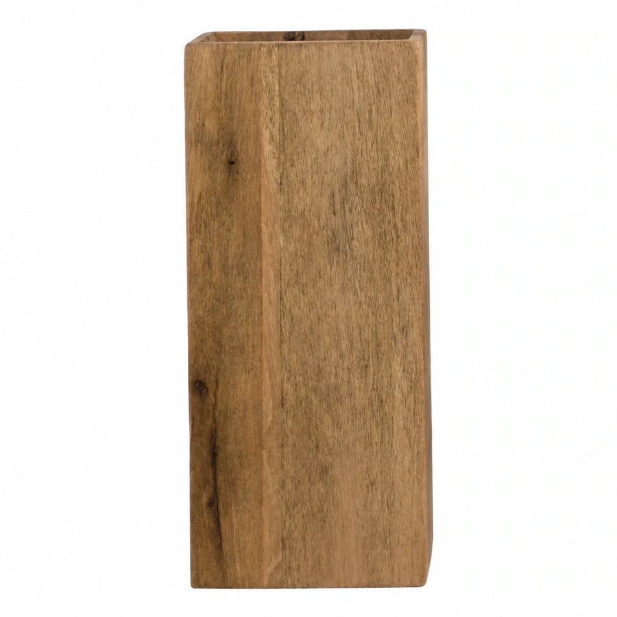 Rectangular Wooden Vase or Planter