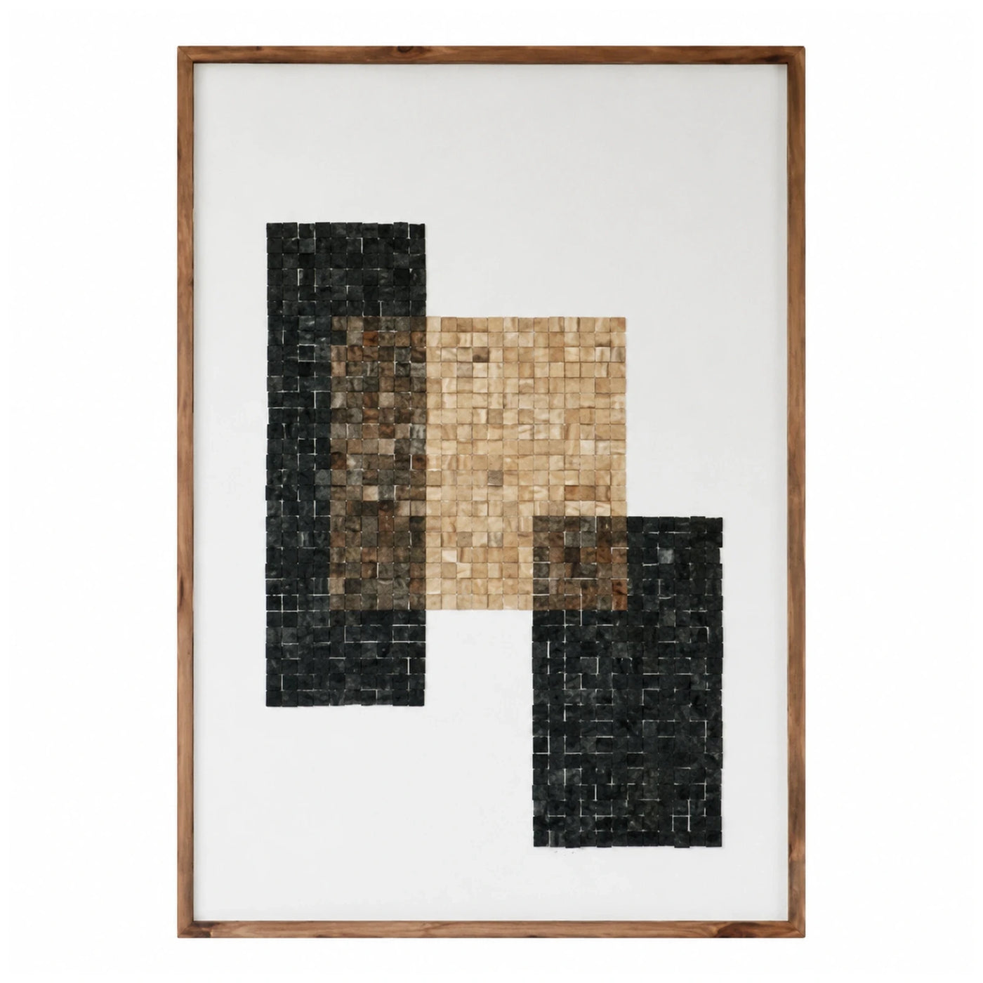 Framed Abstract Mosaic Wall Art Panel