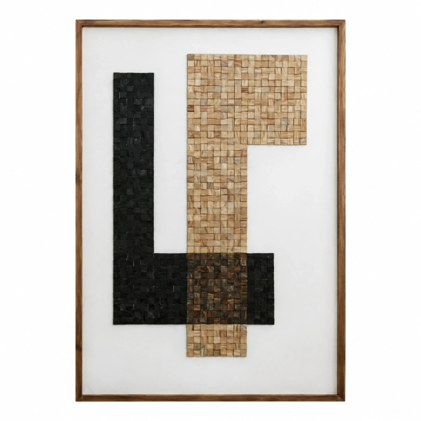 Framed Geometric Mosaic Wall Art