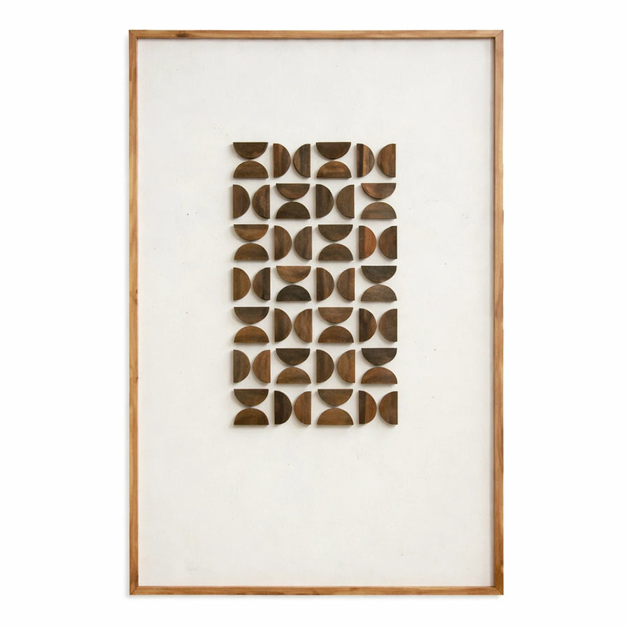 Wooden Geometric Wall Art Panel