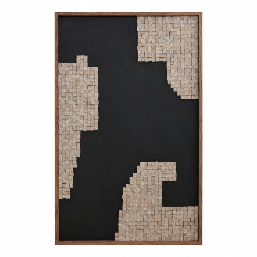 Abstract Framed Mosaic Wall Art Panel