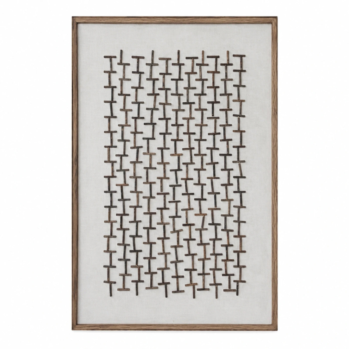 Framed Wooden Lattice Wall Art Panel