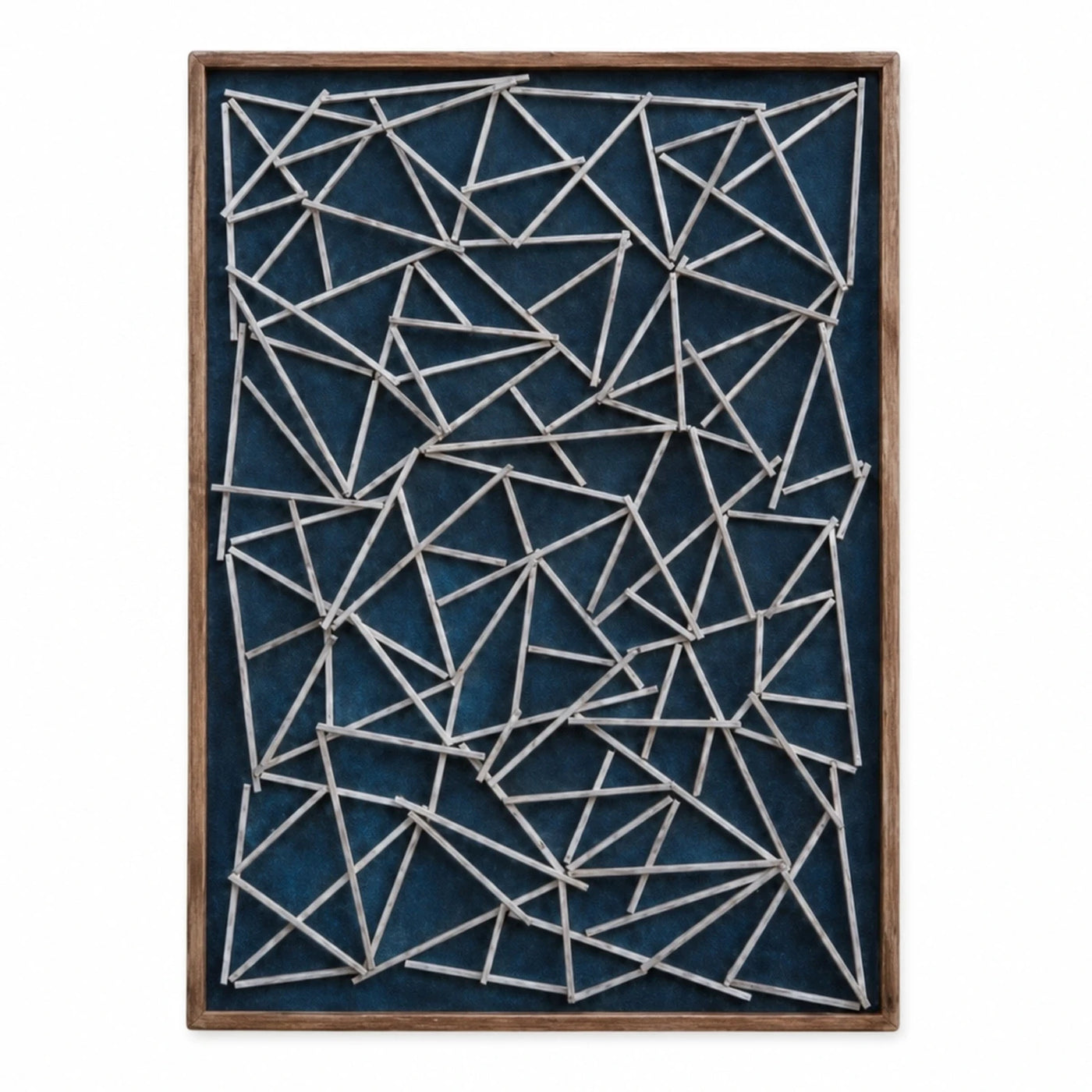 Geometric Wood Stick Wall Art Panel