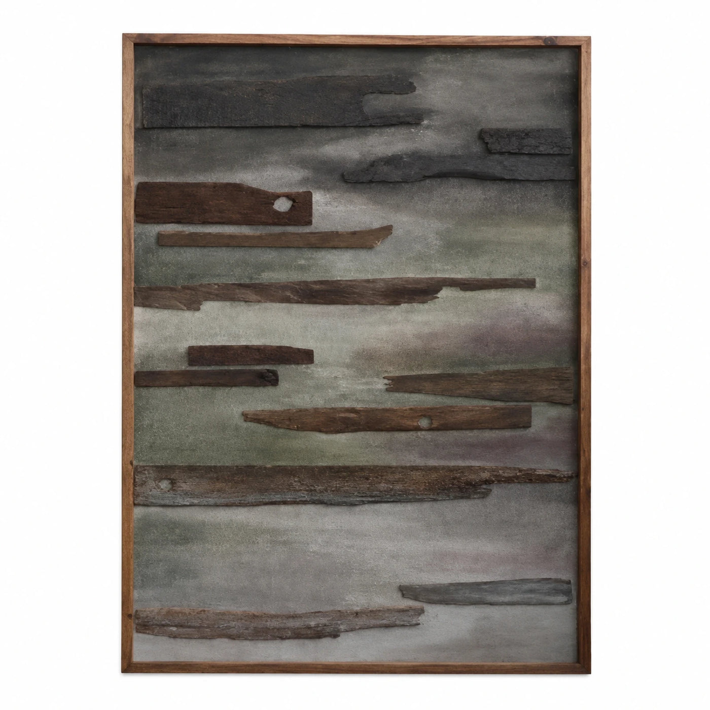 Framed Reclaimed Wood Wall Art Panel