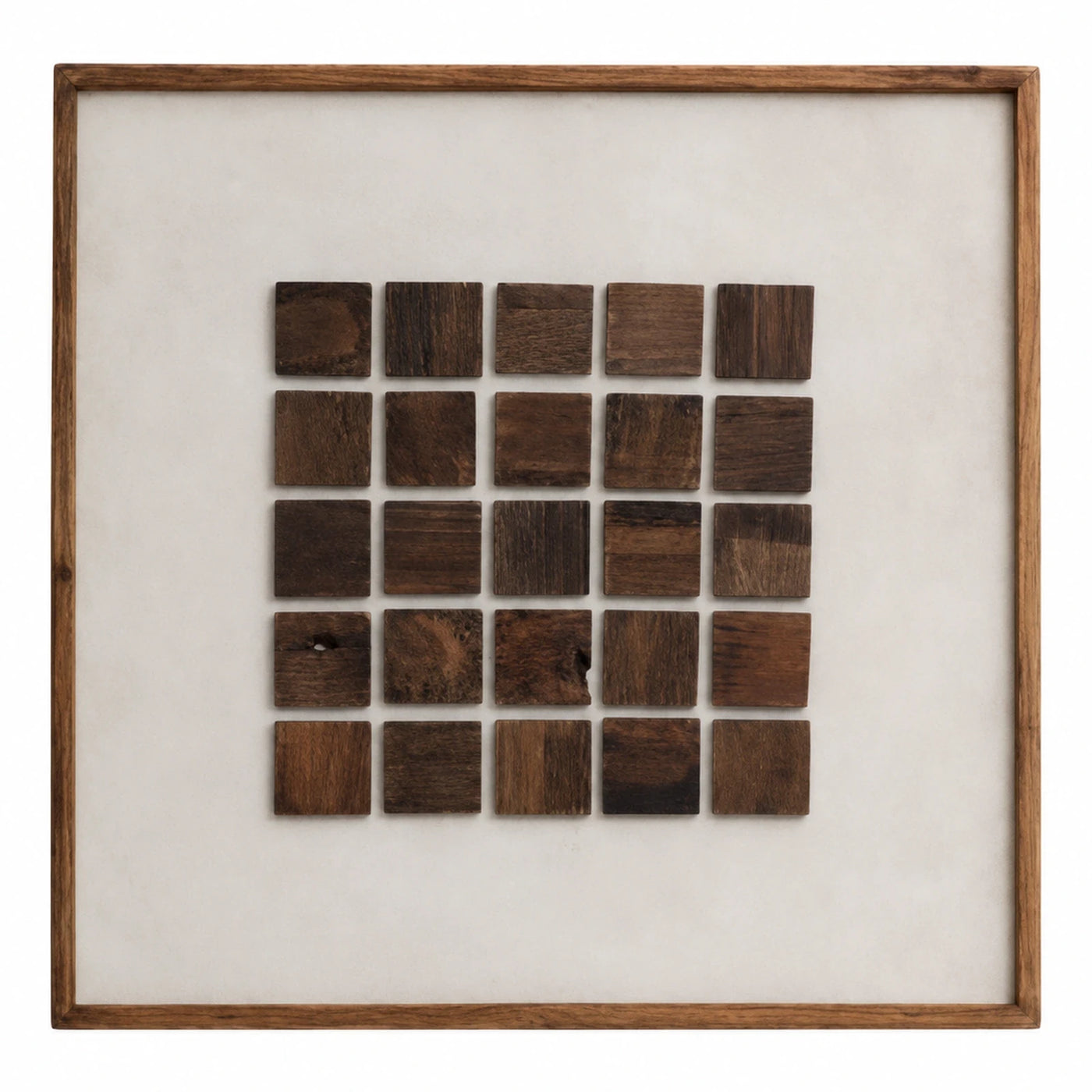 Square Wood Block Wall Art Panel