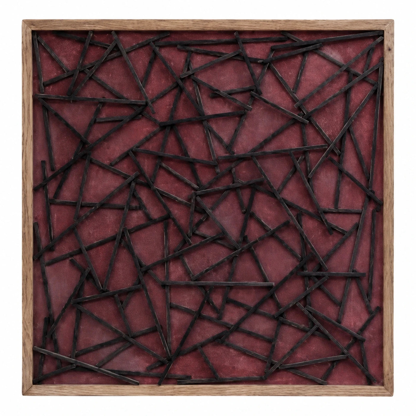 Square Wood Frame Abstract Wall Art Panel