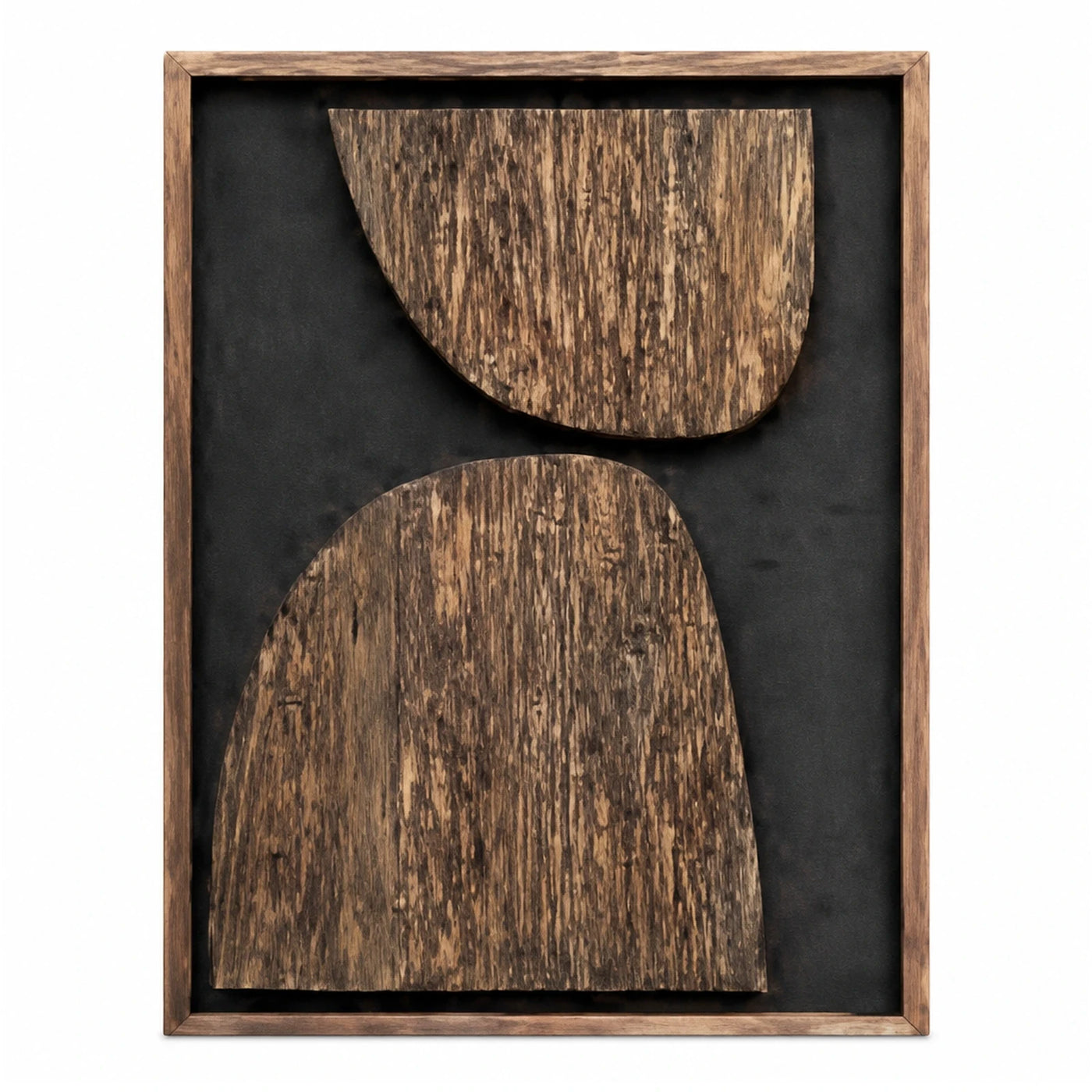 Framed Abstract Wood Wall Art