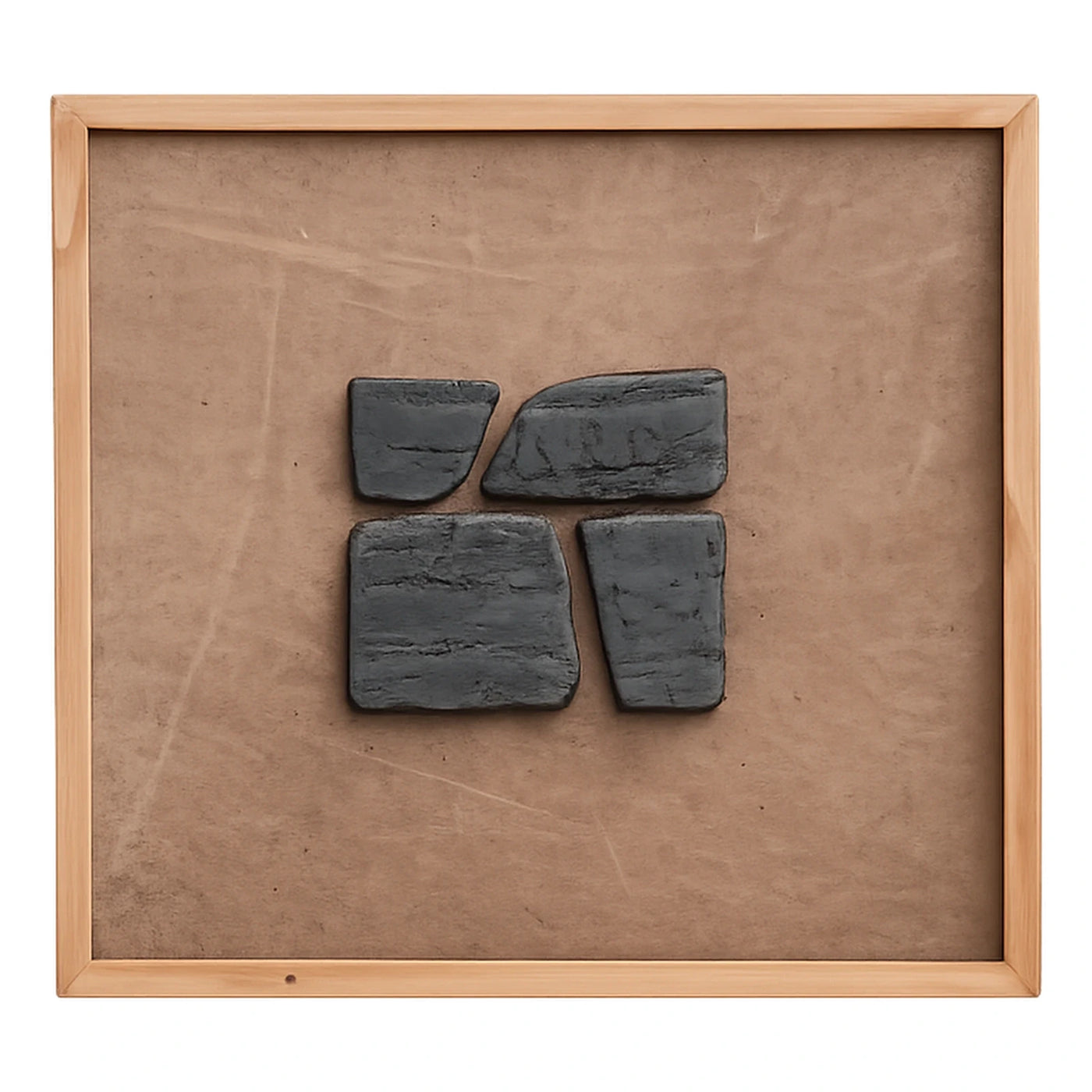 Framed Abstract Stone Wall Art