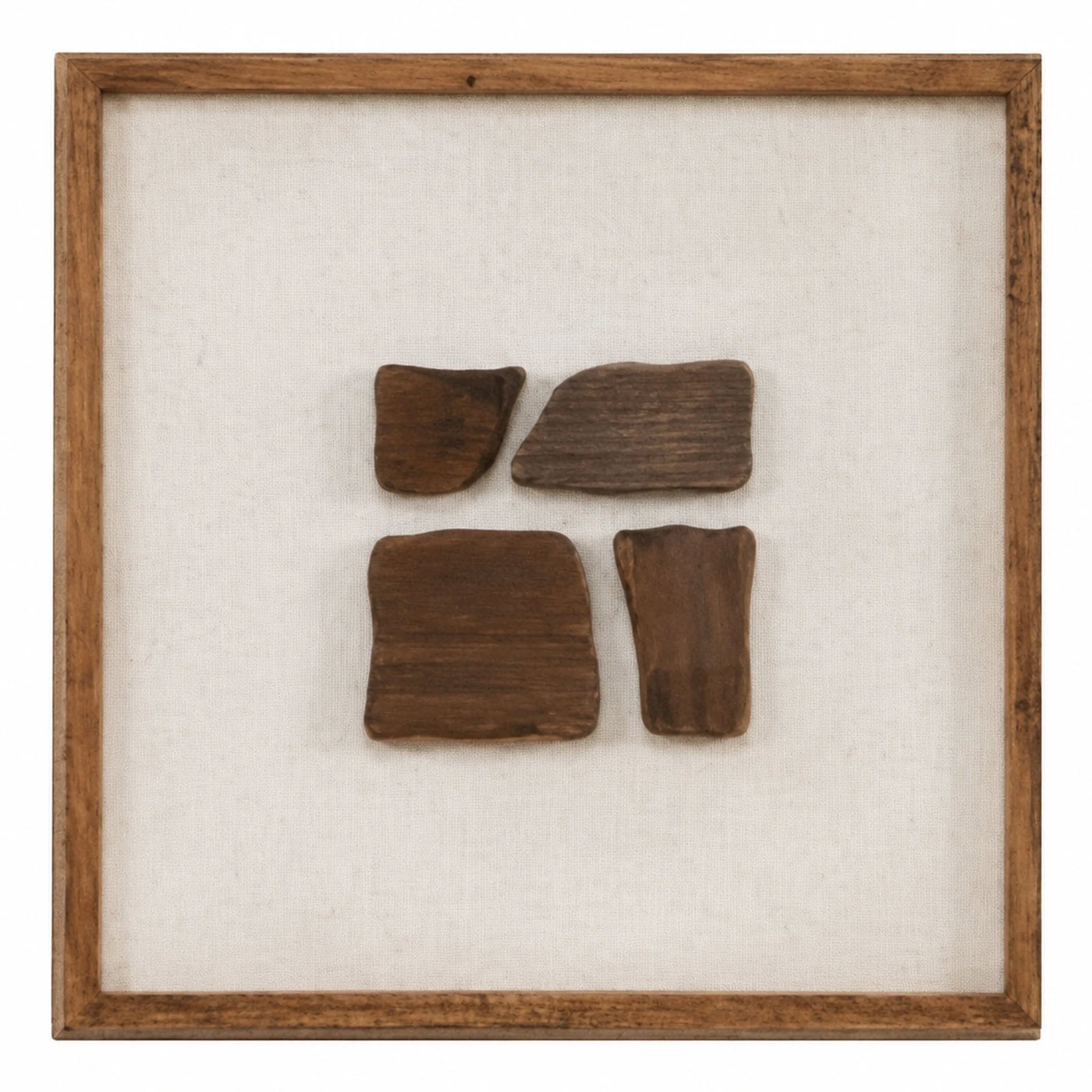 Framed Wood Block Wall Art