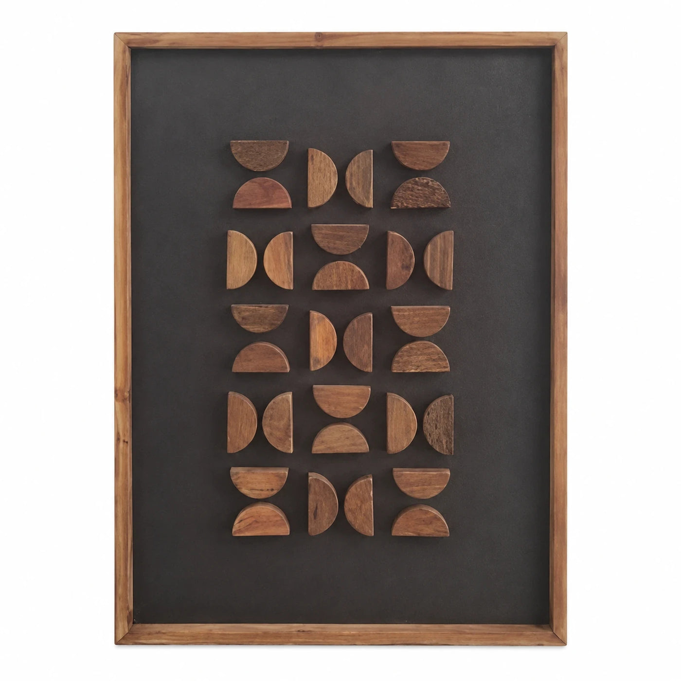 Geometric Wooden Wall Art Panel