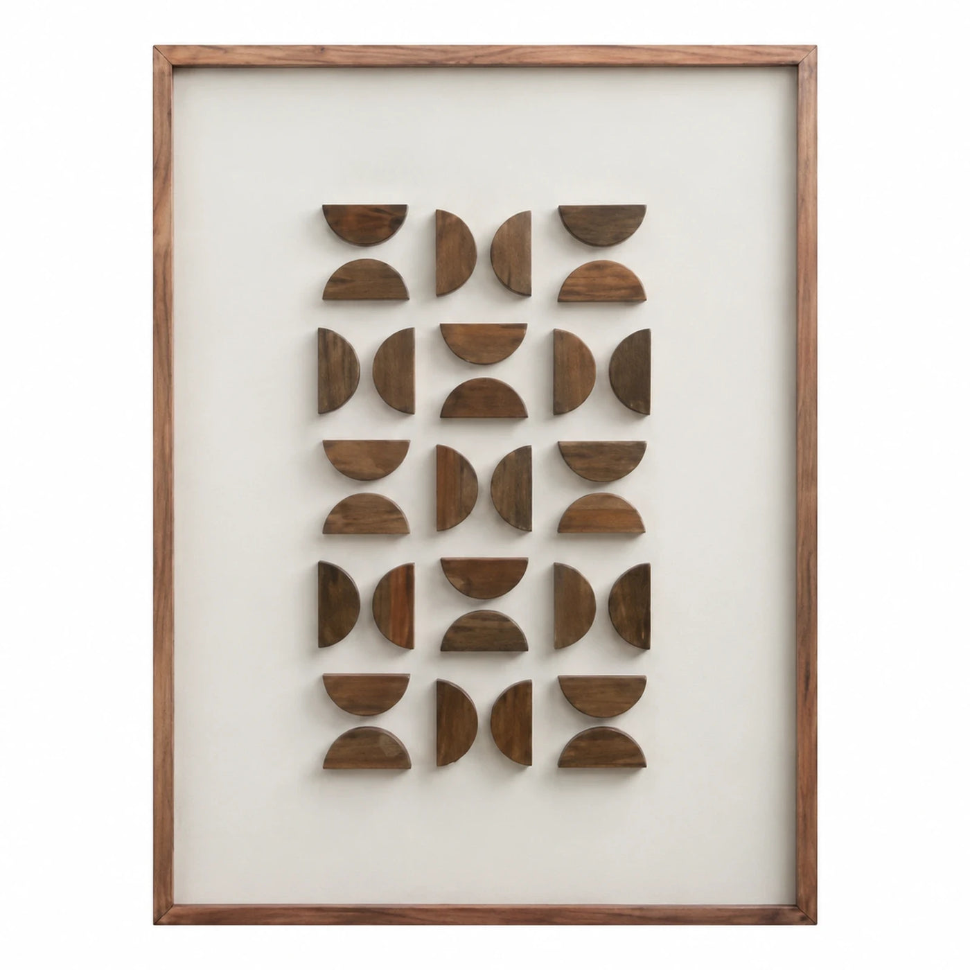 Wood Geometric Pattern Wall Art Panel