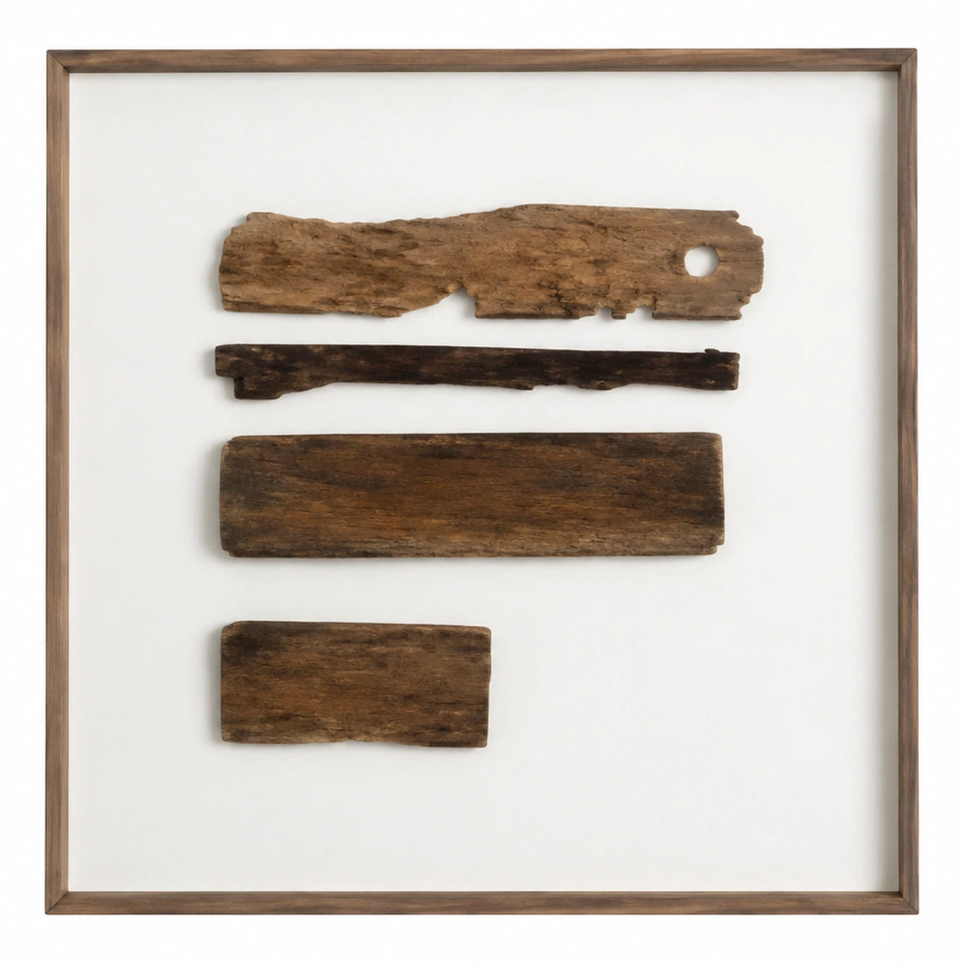 Framed Reclaimed Wood Mosaic Wall Art