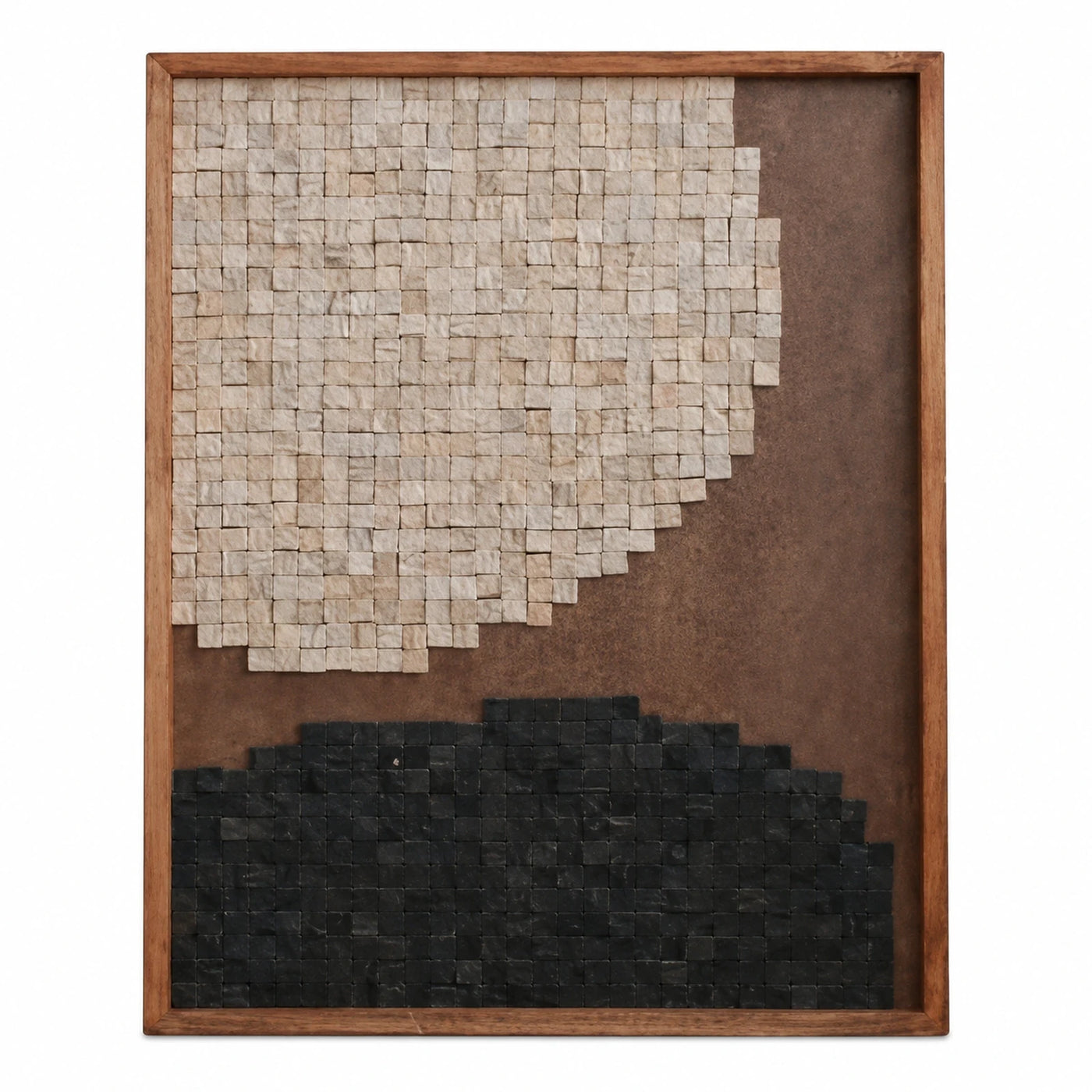 Framed Stone Mosaic Wall Art Panel