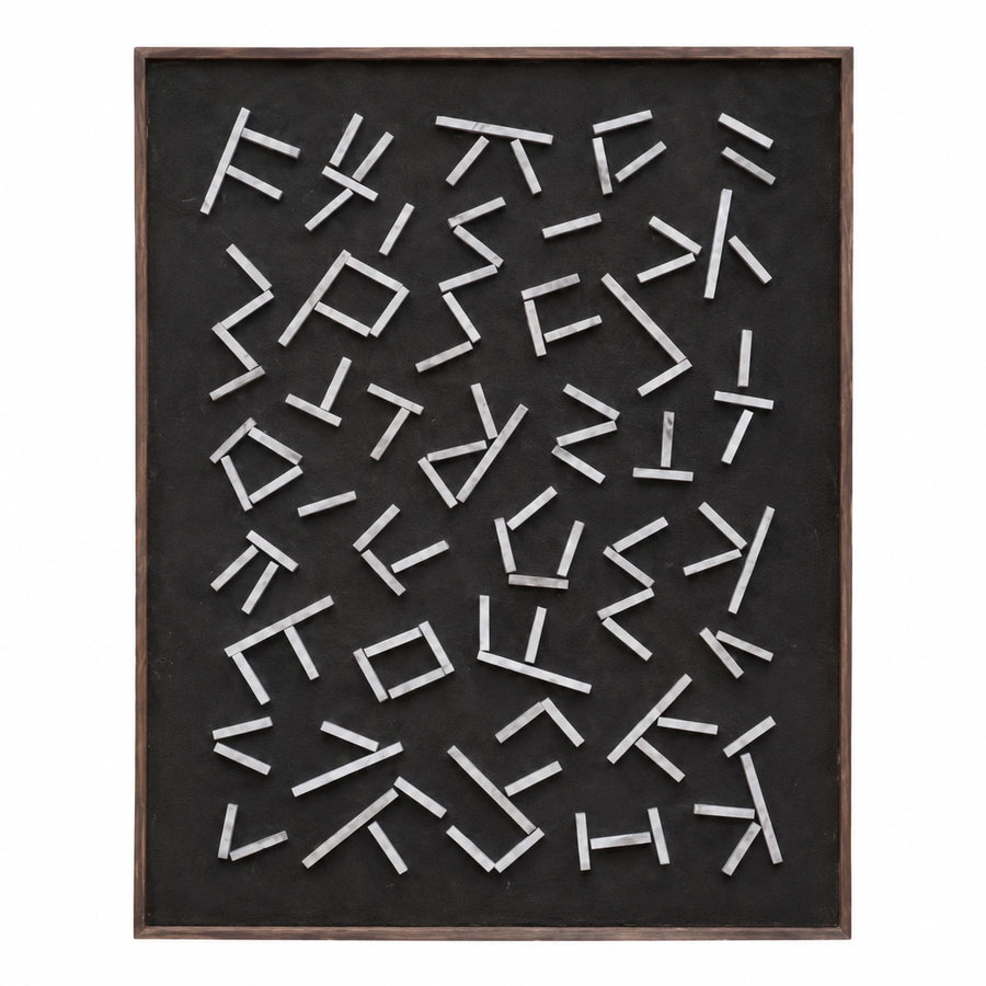 Abstract Geometric Metal Wall Art Panel
