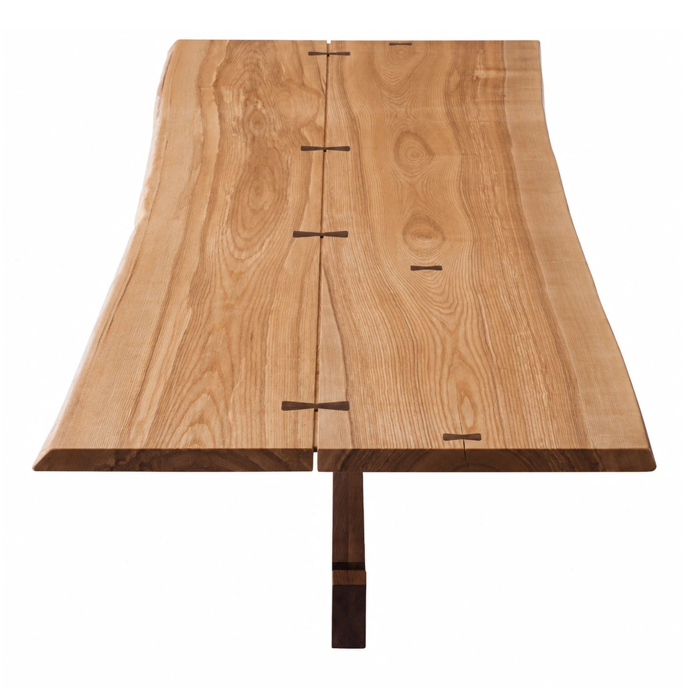 Live Edge Wood Dining Table with Butterfly Keys