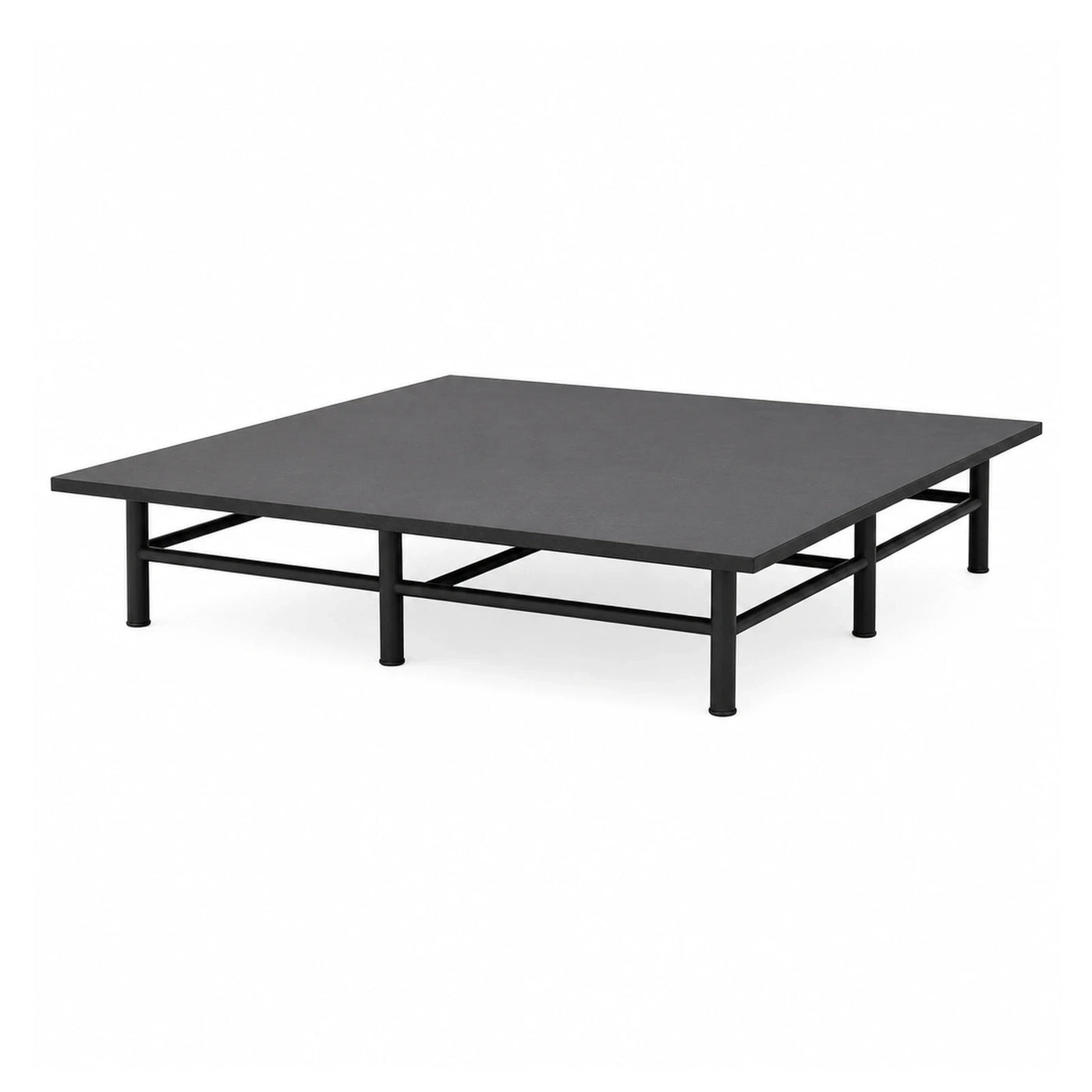 Black Metal Platform Bed Frame