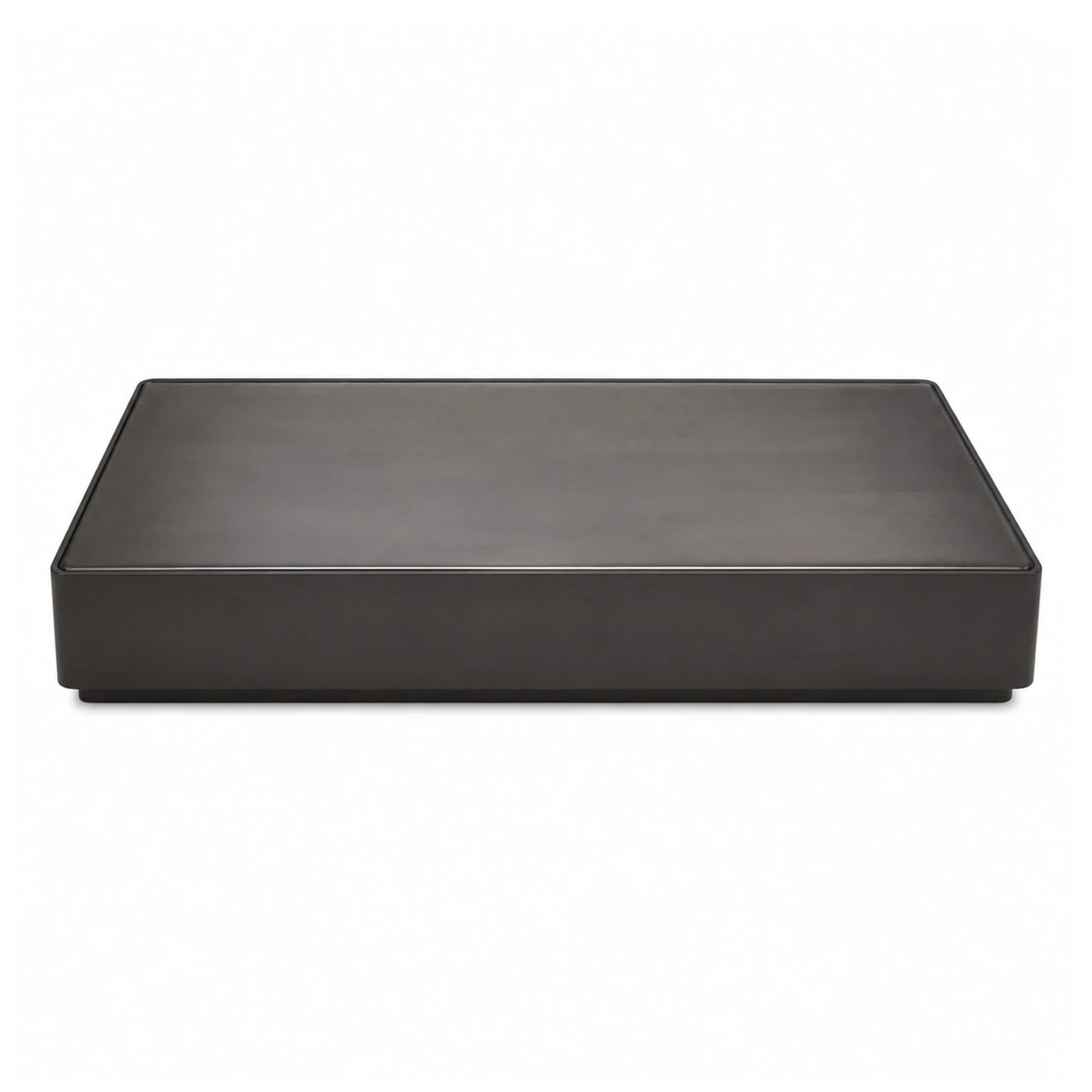 Dark Grey Rectangular Coffee Table with Tray Top