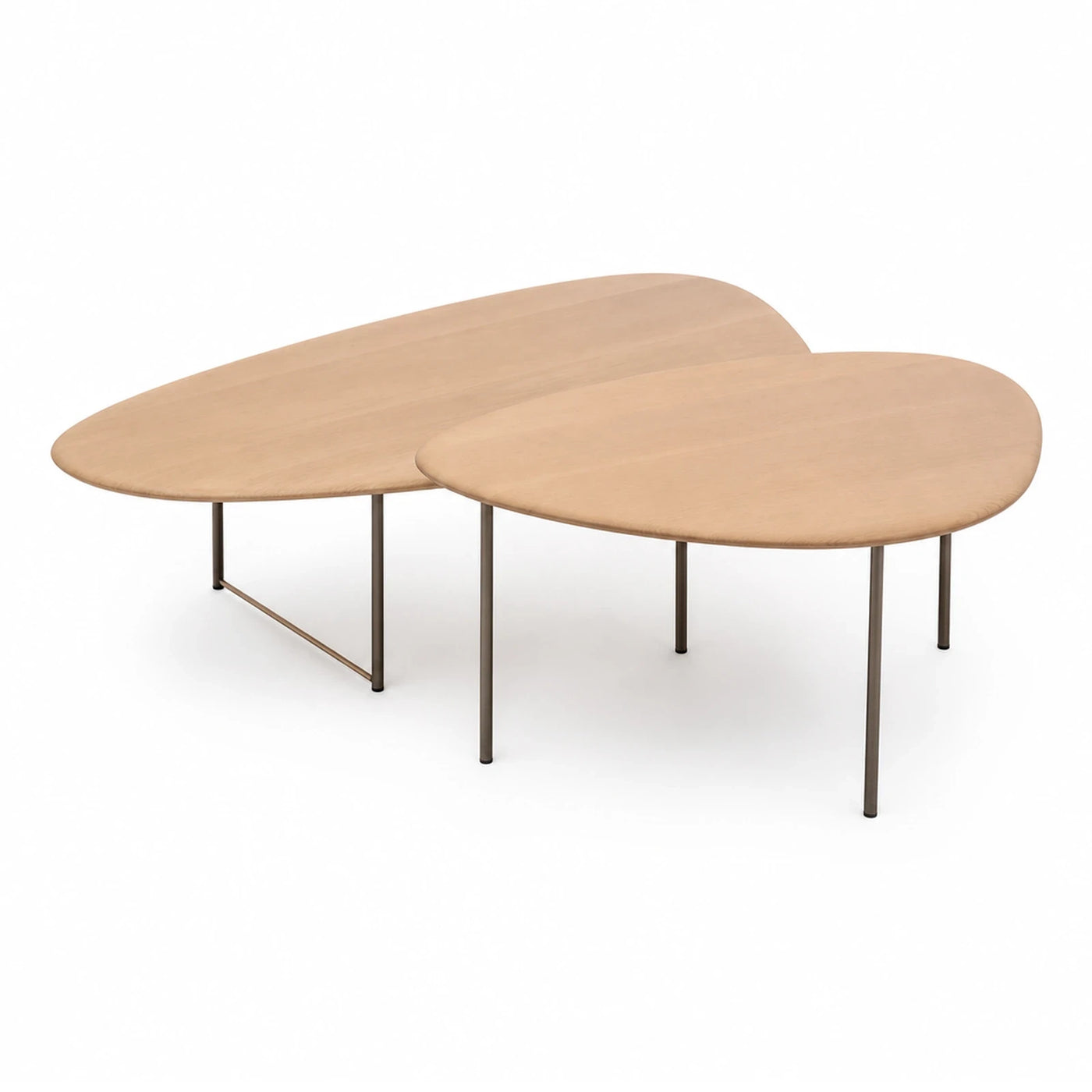 Organic Shaped Nesting Coffee Tables Set