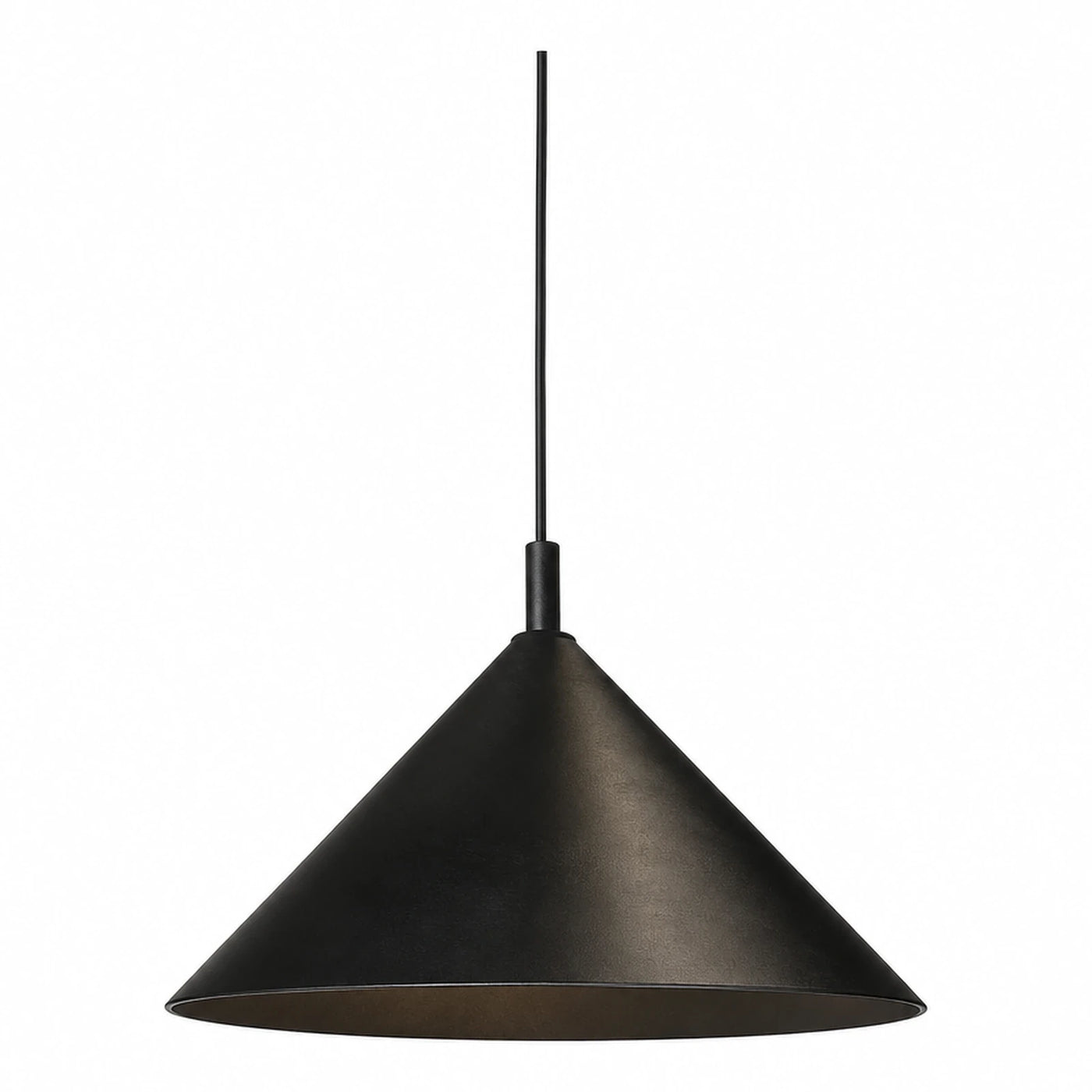 Black Cone Pendant Light Minimalist Metal Shade